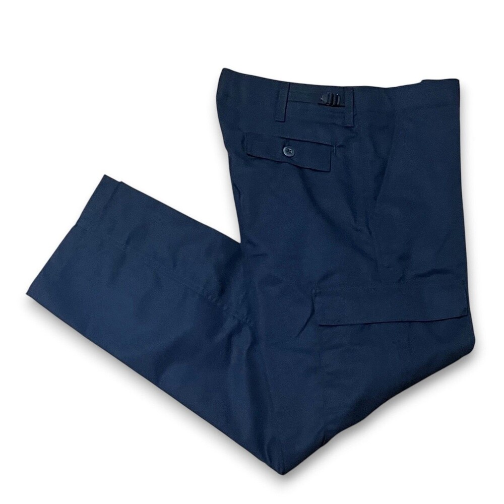 Horace Small Double Knee Cargo Pants Security Police Duty 36x30 Navy Blue NEW